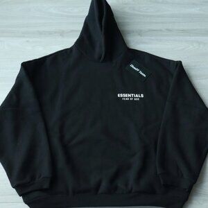 Fear of God Essentials Fleece Hoodie (FW24) Black